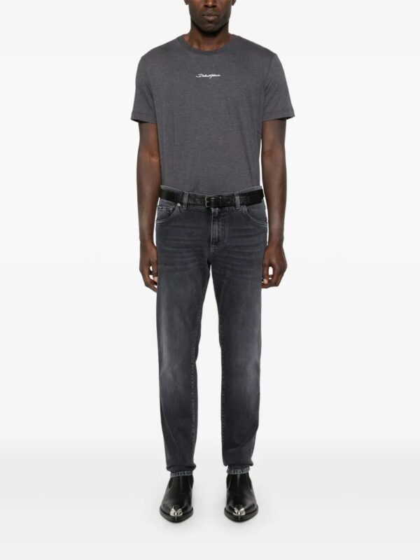 Dolce & Gabbana  logo-embroidered cotton T-shirt - Image 2