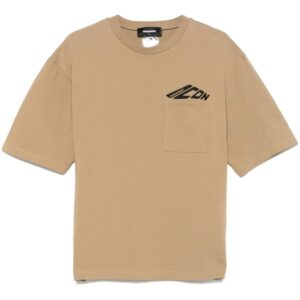 DSQUARED2  S79GC0097D20033 114Khaki T-shirt