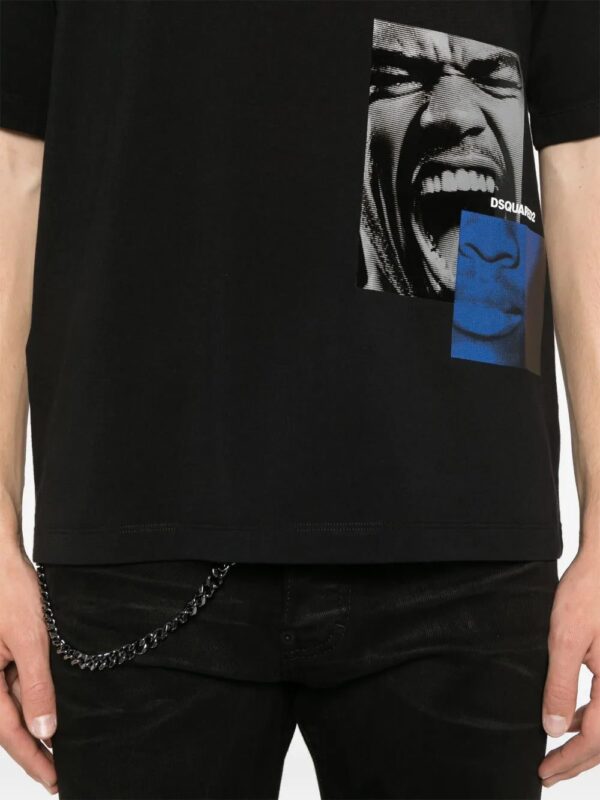 DSQUARED2  graphic-print T-shirt - Image 4