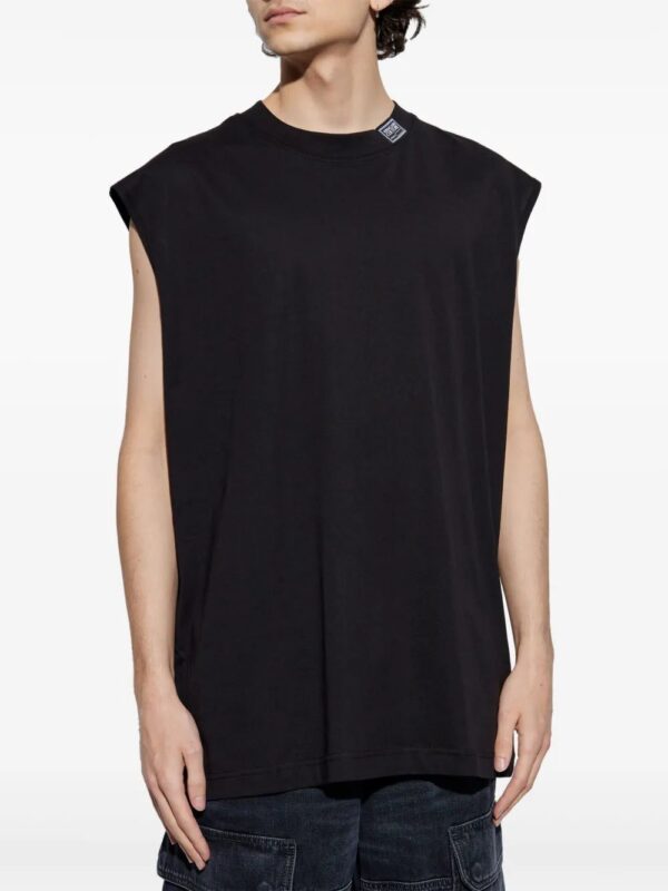 Versace Jeans Couture  logo-tag T-Shirt - Image 3