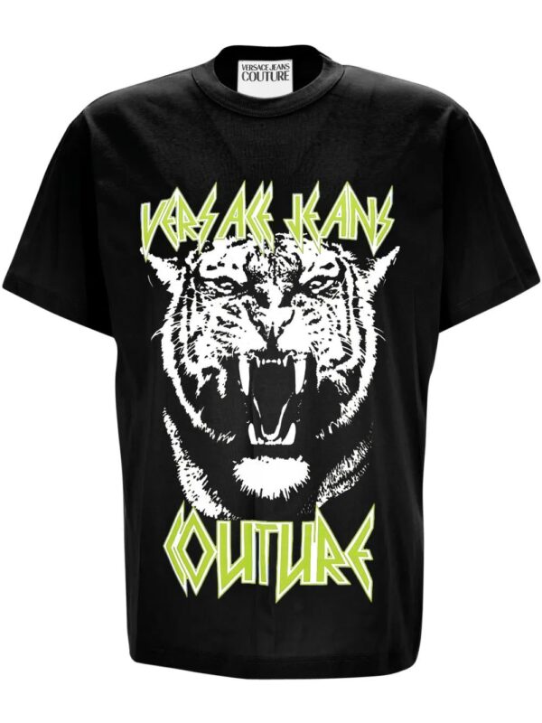 Versace Jeans Couture  tiger-print cotton T-shirt