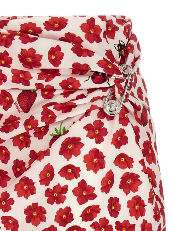Versace  Strawberry Garden midi skirt - Image 3