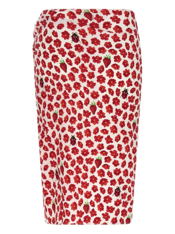 Versace  Strawberry Garden midi skirt - Image 2
