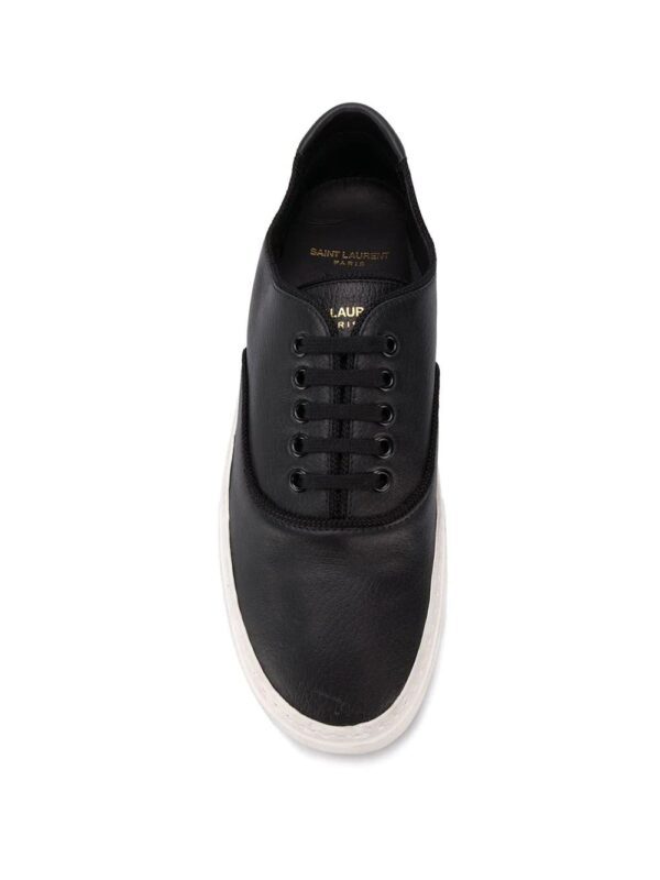 Saint Laurent  black Venice low-top sneakers - Image 4