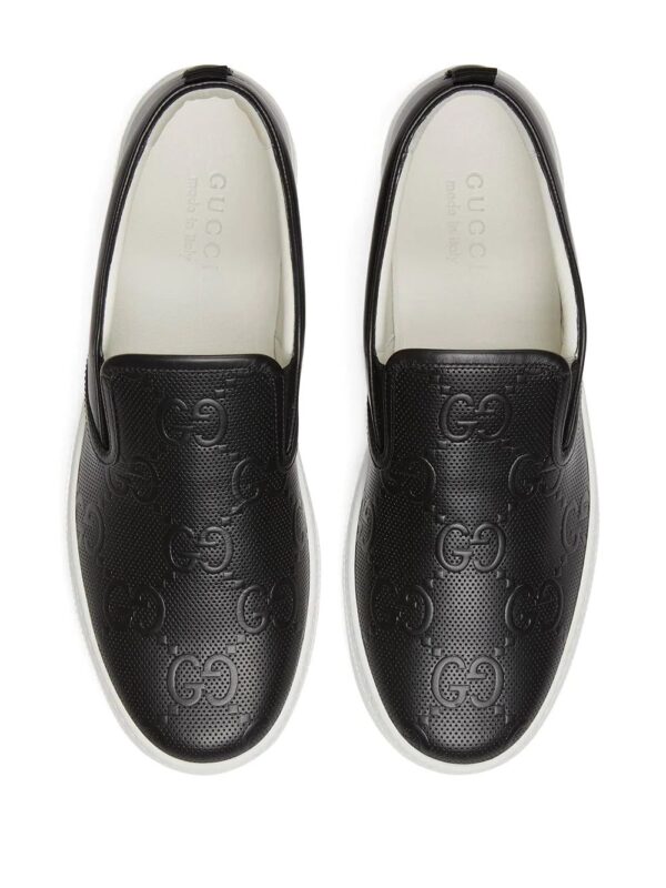 Gucci  GG-embossed slip-on sneakers - Image 4