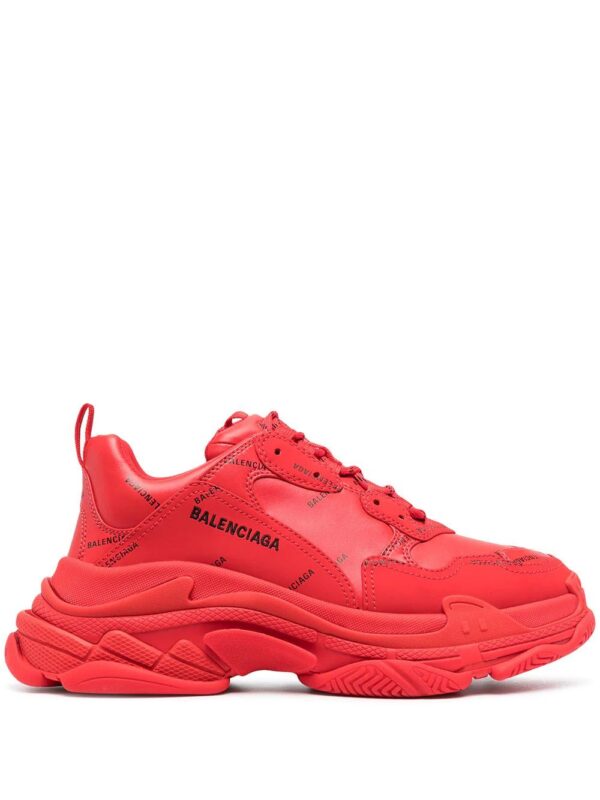 Balenciaga  Triple S monogram-print trainers