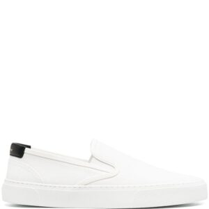 Saint Laurent logo-print slip-on sneakers