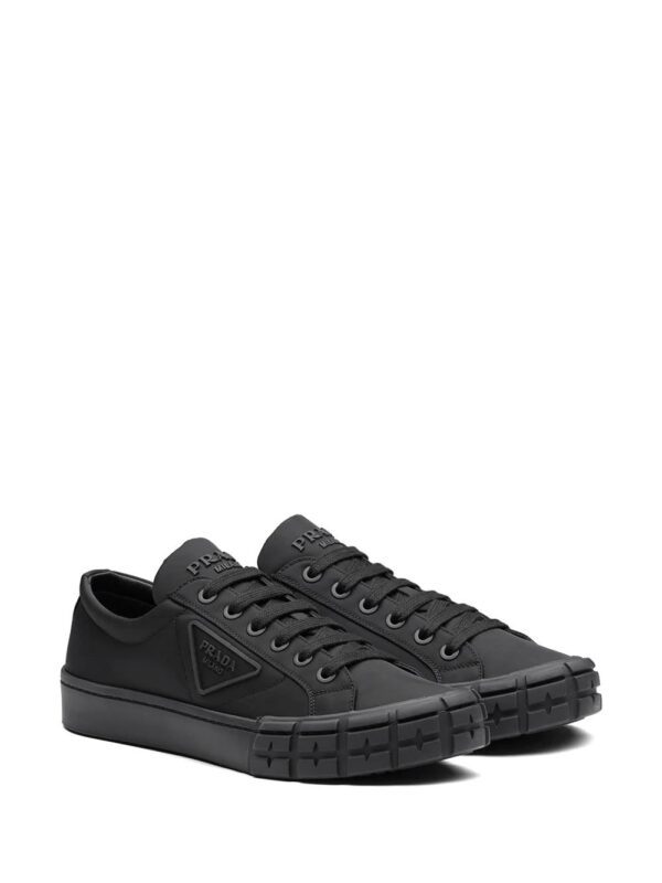 Prada  Wheel Cassetta lace-up sneakers - Image 2