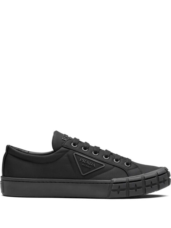 Prada  Wheel Cassetta lace-up sneakers