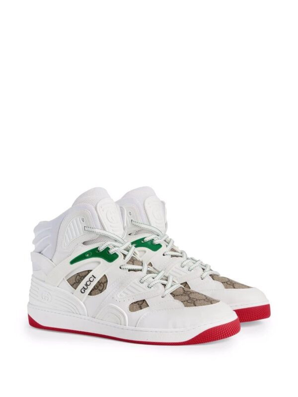 Gucci  Gucci Basket white high-top sneakers - Image 2