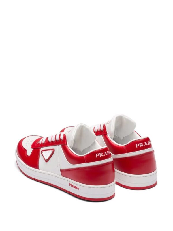 Prada  triangle logo-patch low-top sneakers - Image 3