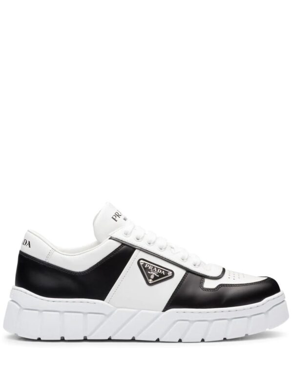 Prada  low-top leather sneakers