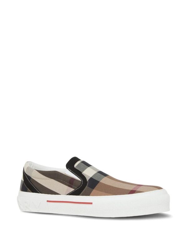 Burberry  checked slip-on sneakers - Image 2