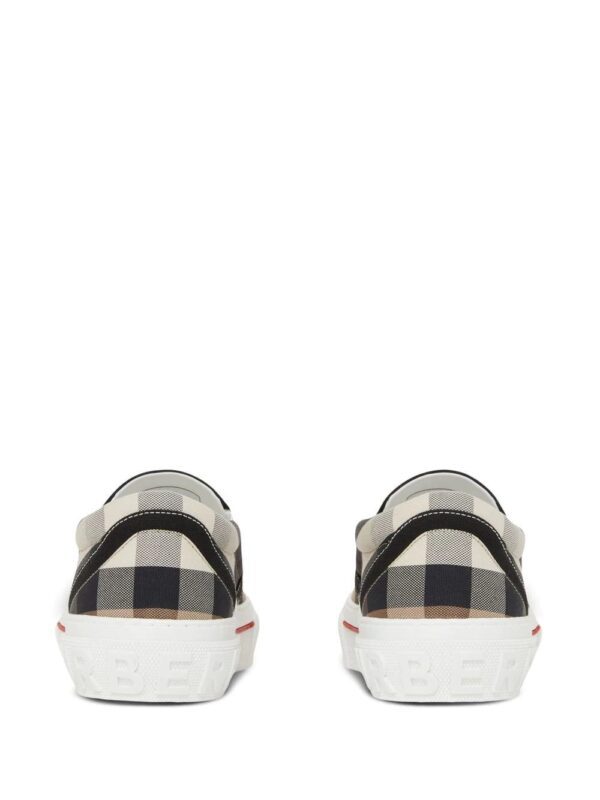 Burberry  checked slip-on sneakers - Image 3