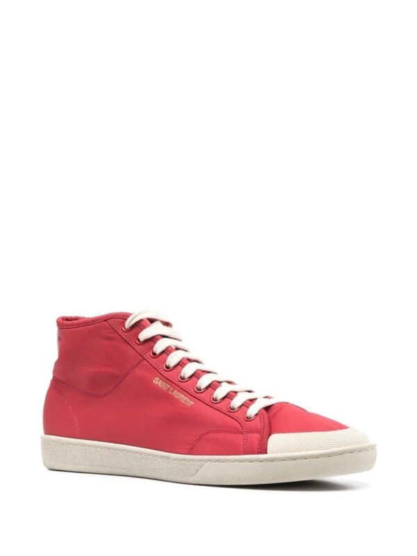 Saint Laurent  logo-print high-top trainers - Image 2