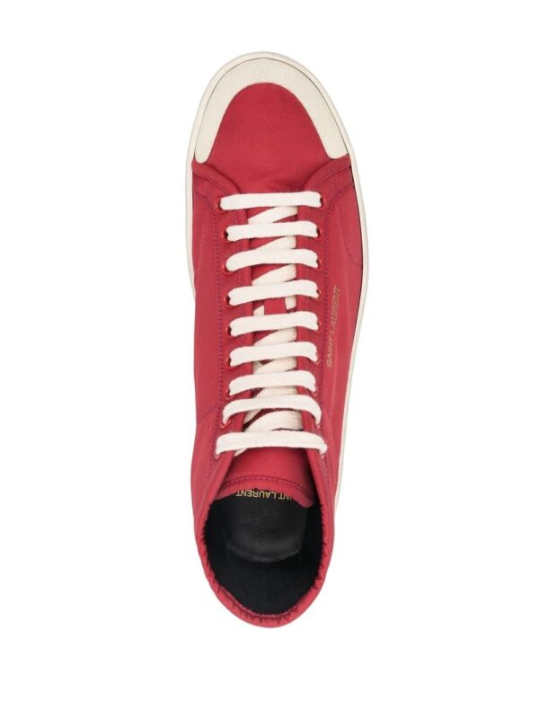 Saint Laurent  logo-print high-top trainers - Image 4