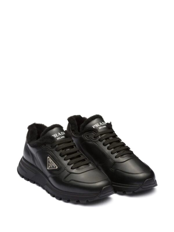 Prada  logo leather sneakers - Image 2
