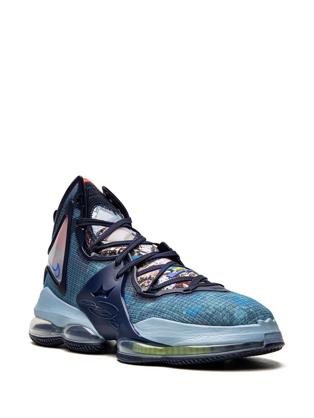 Nike LeBron 19 "Blackened Blue" high-top sneakers - Image 2