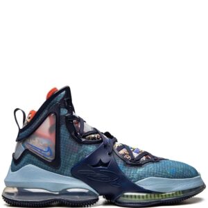 Nike  LeBron 19 "Blackened Blue" high-top sneakers