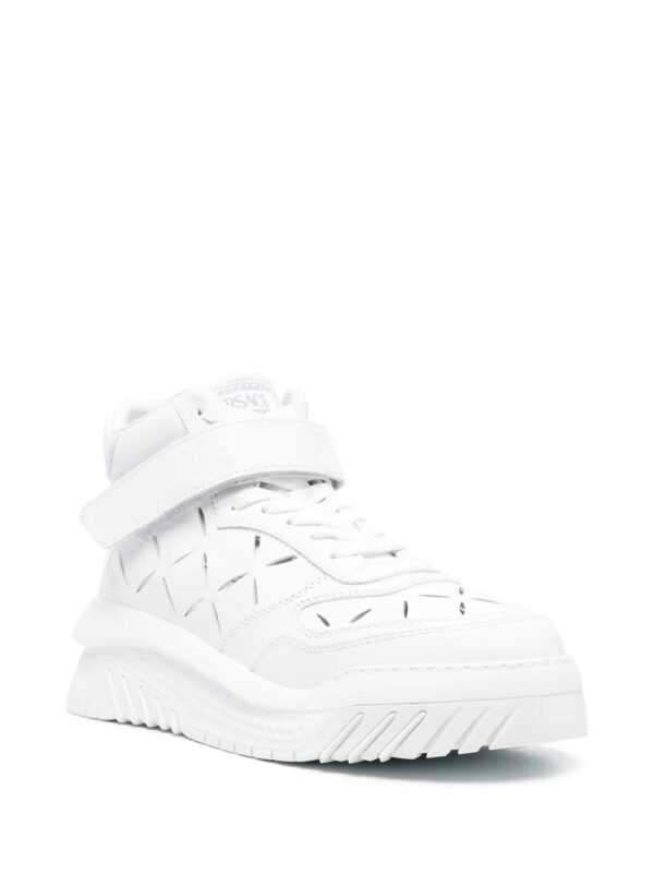 Versace  high-top leather trainers - Image 2
