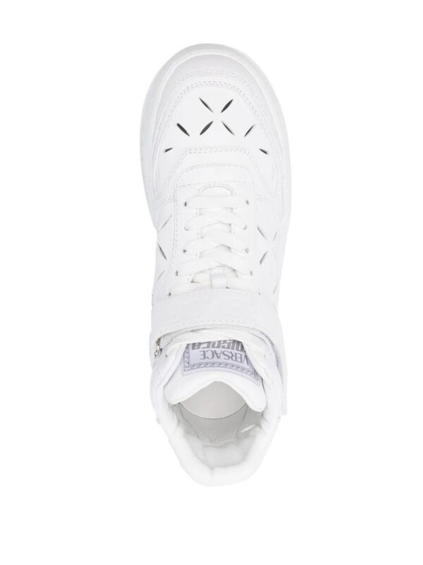 Versace  high-top leather trainers - Image 4