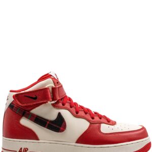 Nike  Air Force 1 Mid '07 LX "Plaid Cream Red" sneakers