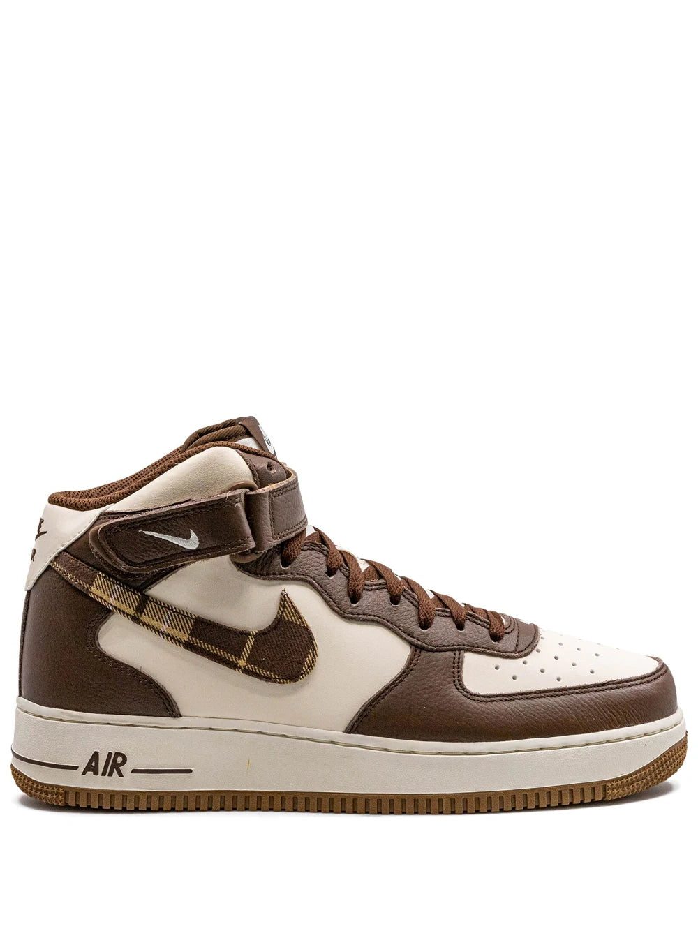 Nike Air Force 1 Mid "Brown Plaid" sneakers