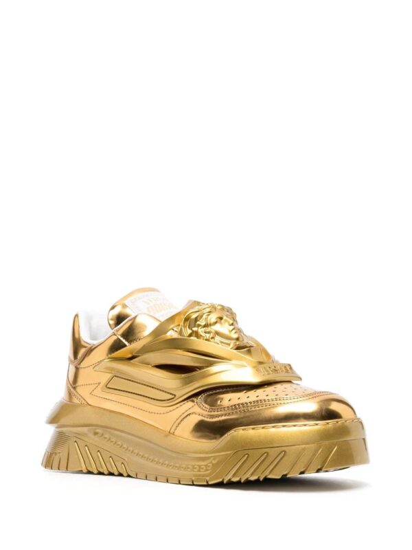 Versace  Odissea metallic-effect sneakers - Image 2