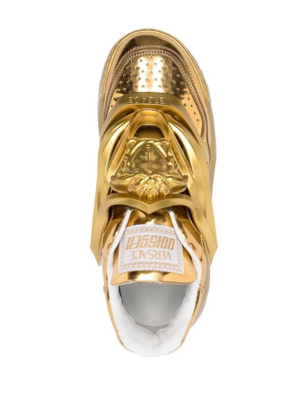 Versace  Odissea metallic-effect sneakers - Image 4