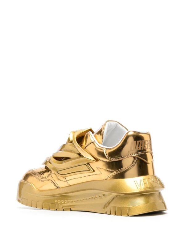 Versace  Odissea metallic-effect sneakers - Image 3