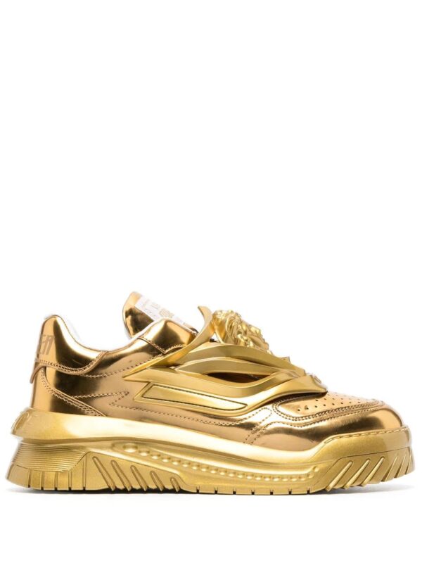 Versace  Odissea metallic-effect sneakers