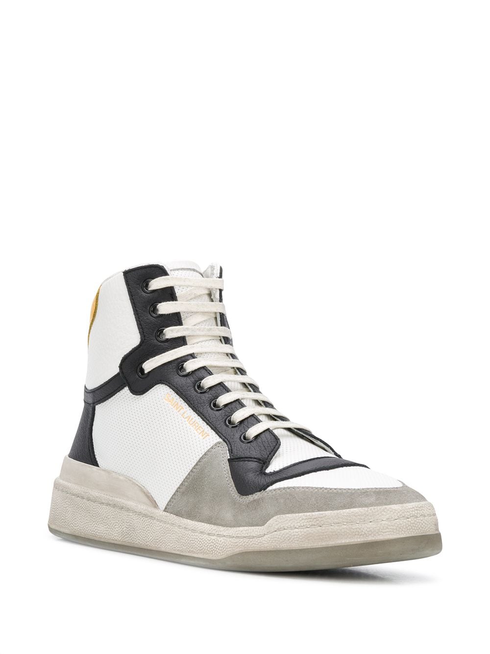 Saint Laurent panelled high-top sneakers - Image 2