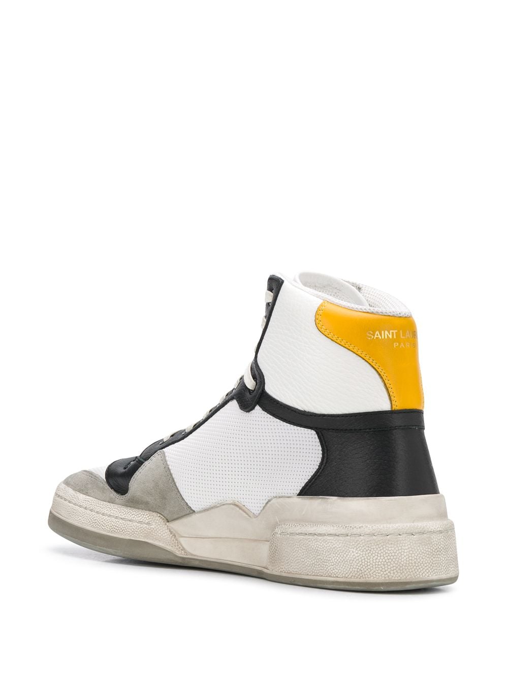Saint Laurent panelled high-top sneakers - Image 3