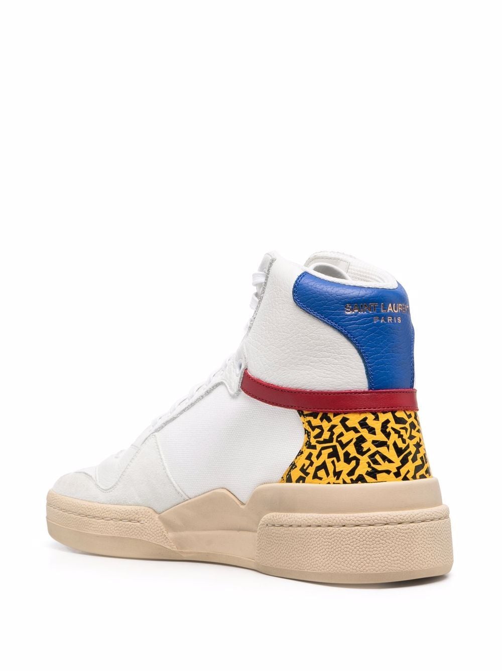Saint Laurent SL-24 mid-top lace-up sneakers - Image 3