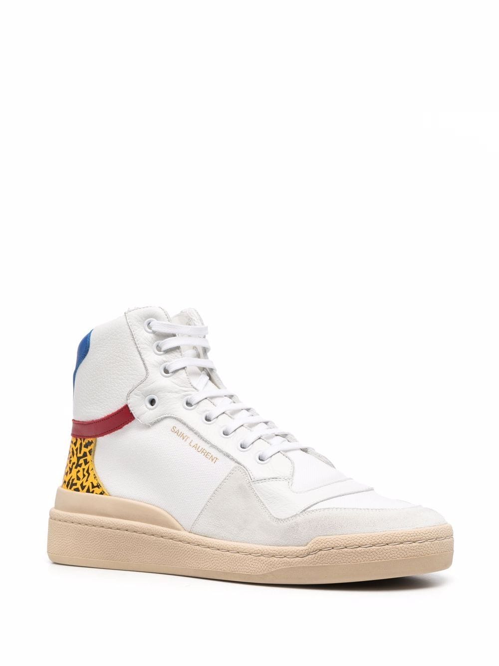 Saint Laurent SL-24 mid-top lace-up sneakers - Image 2