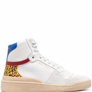 Saint Laurent SL-24 mid-top lace-up sneakers