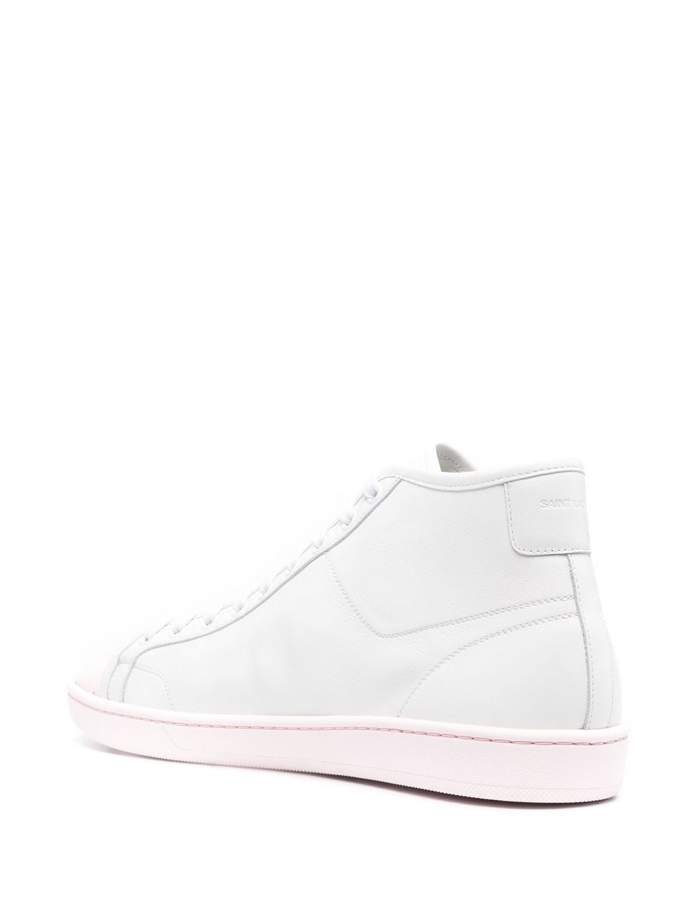 Saint Laurent logo-stamp high top sneakers - Image 3