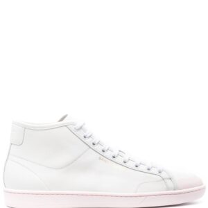 Saint Laurent logo-stamp high top sneakers