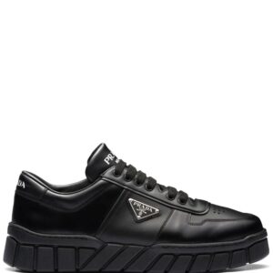 Prada logo-plaque low-top sneakers