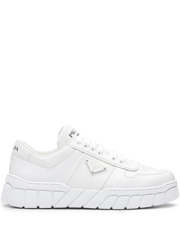 Prada logo-plaque low-top sneakers