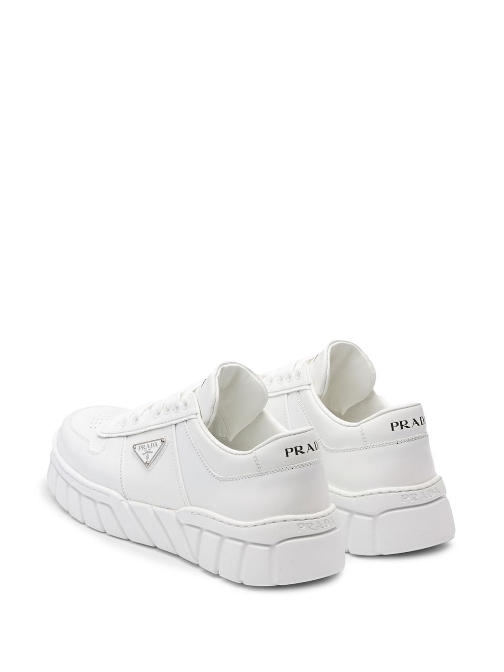 Prada logo-plaque low-top sneakers - Image 4