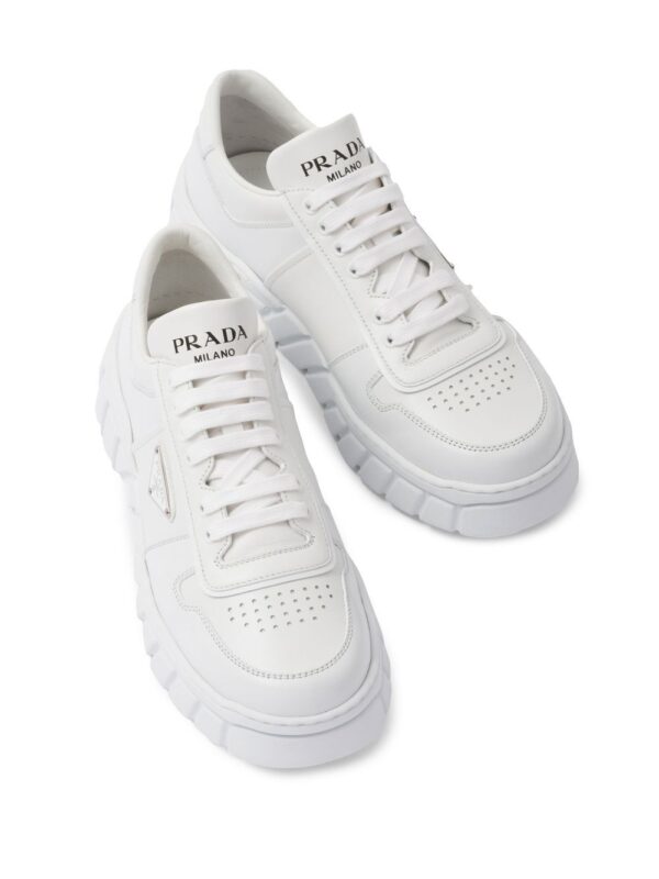 Prada logo-plaque low-top sneakers - Image 4