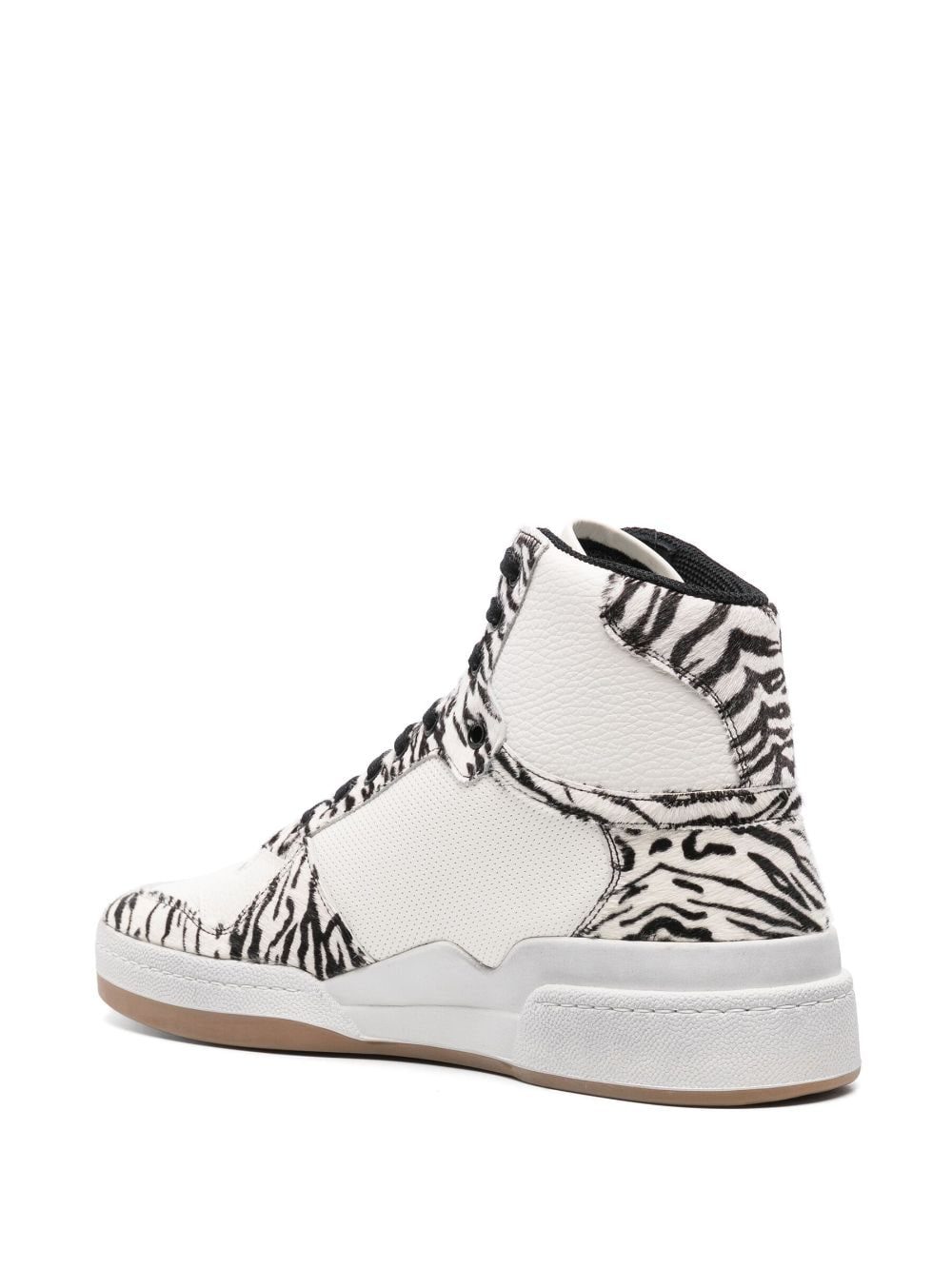 Saint Laurent zebra-print high-top sneakers - Image 2