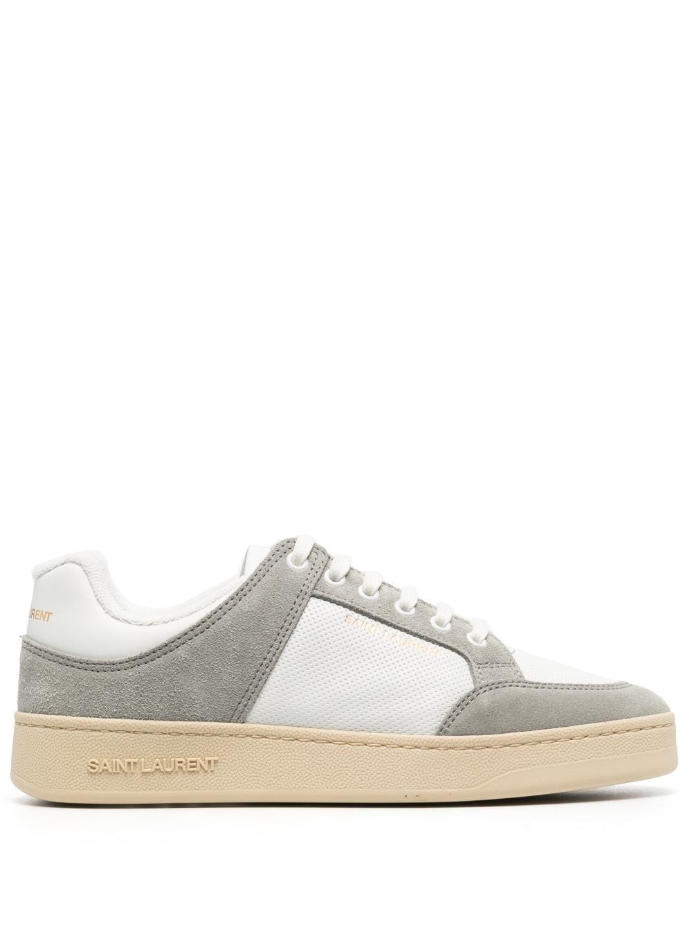 Saint Laurent panelled lace-up sneakers
