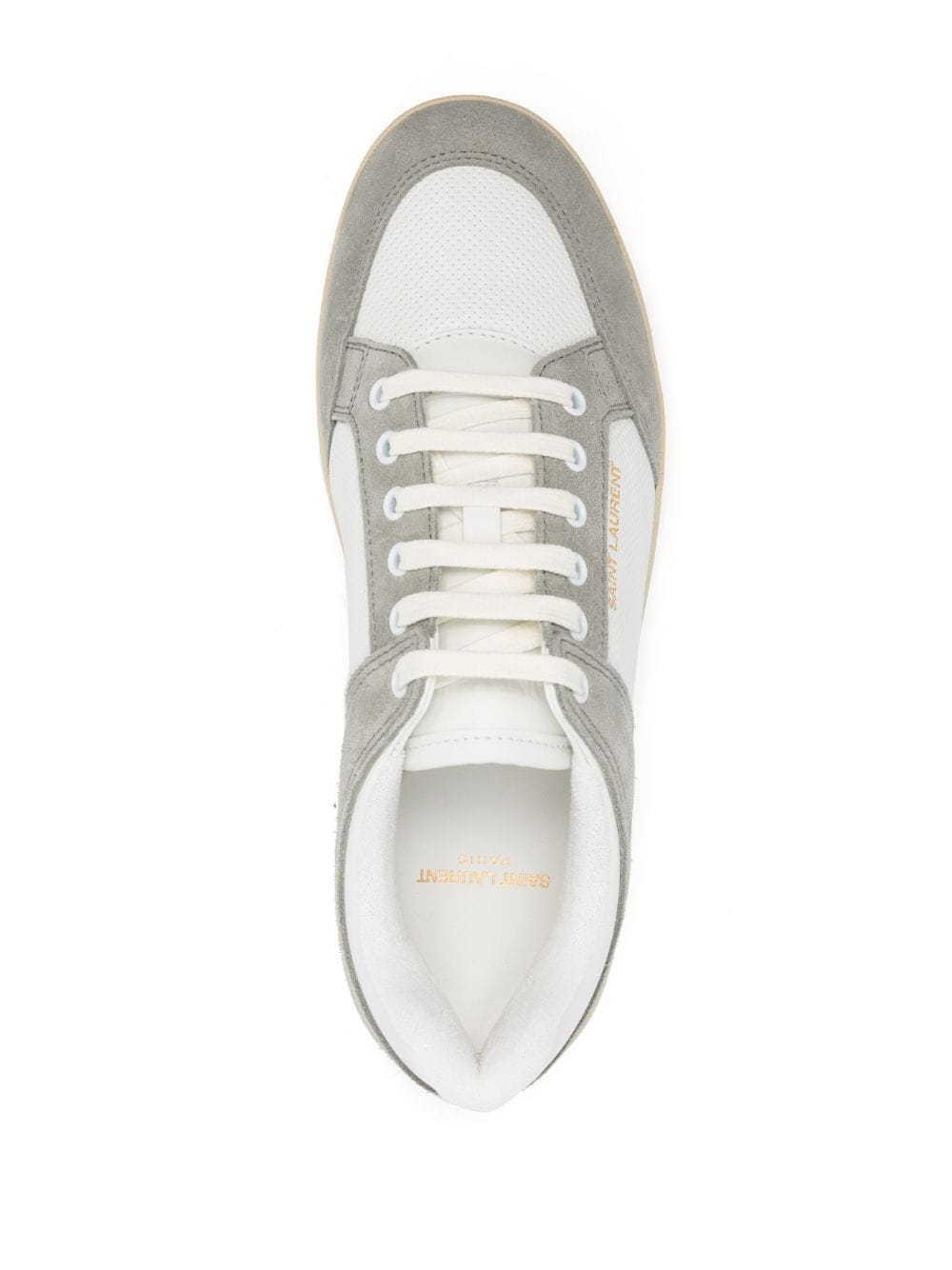 Saint Laurent panelled lace-up sneakers - Image 4