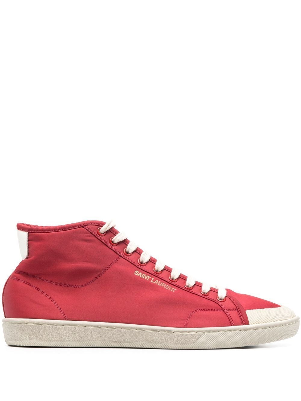 Saint Laurent logo-print high-top sneakers