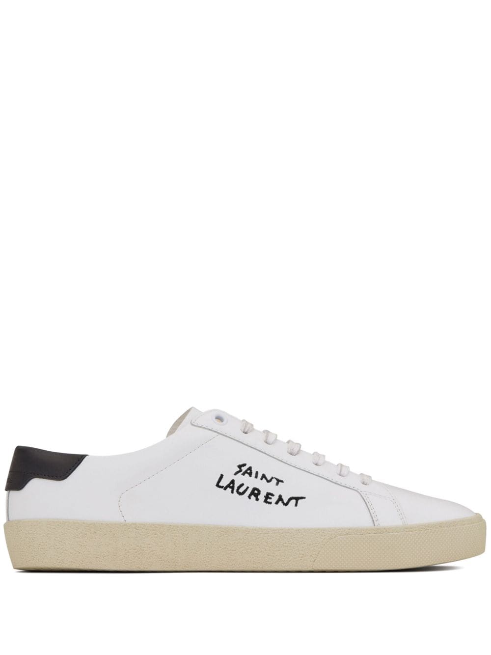 Saint Laurent logo-embroidered low-top sneakers