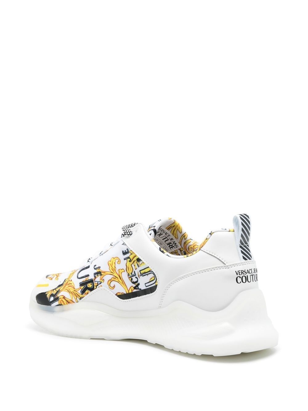 Versace Jeans Couture baroque pattern-print lace-up sneakers - Image 3