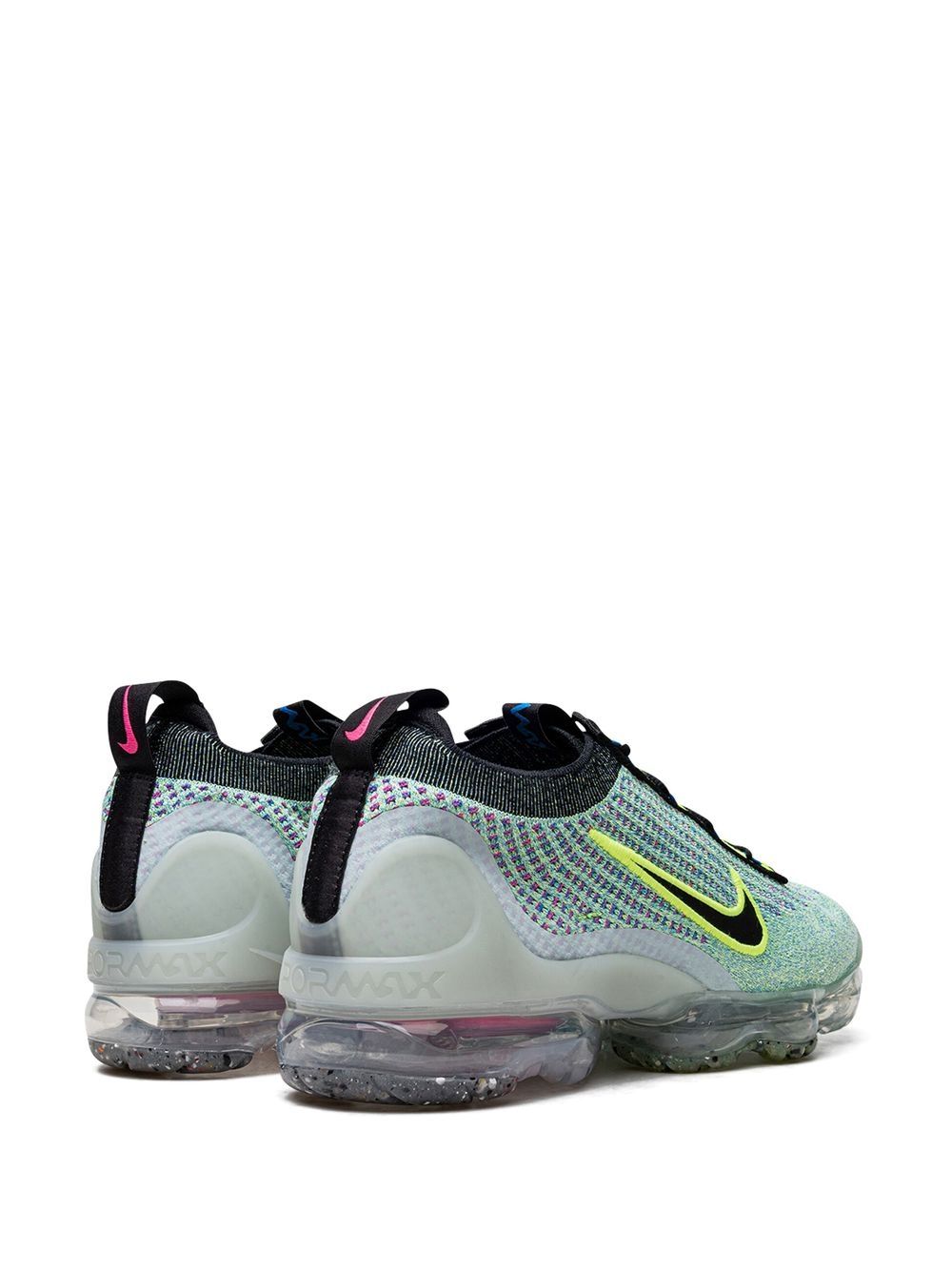Nike Air Vapormax Flyknit 2021 ''Volt/Black-Photo Blue-Metallic'' sneakers - Image 4