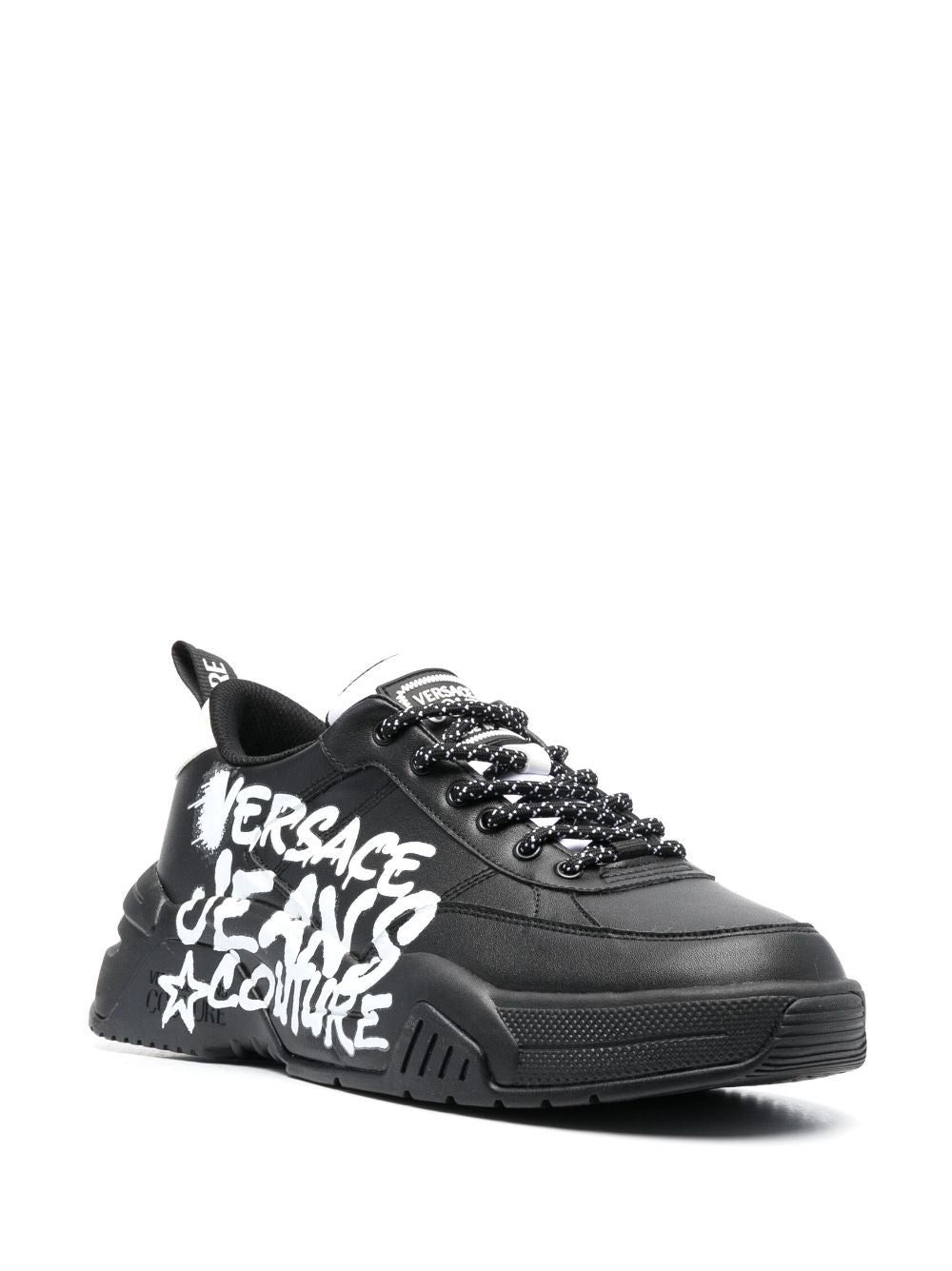 Versace Jeans Couture graffiti-print low-top sneakers - Image 2